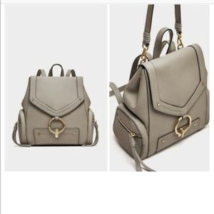 Zara Bags - ZARA GREY BACKPACK WITH FRONT RING Zara Bags - ZARA GREY BACKPACK WITH FRONT RING